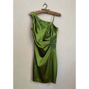 Y2k / Teeze Me / Satin / Rhinestone / Beaded Dress